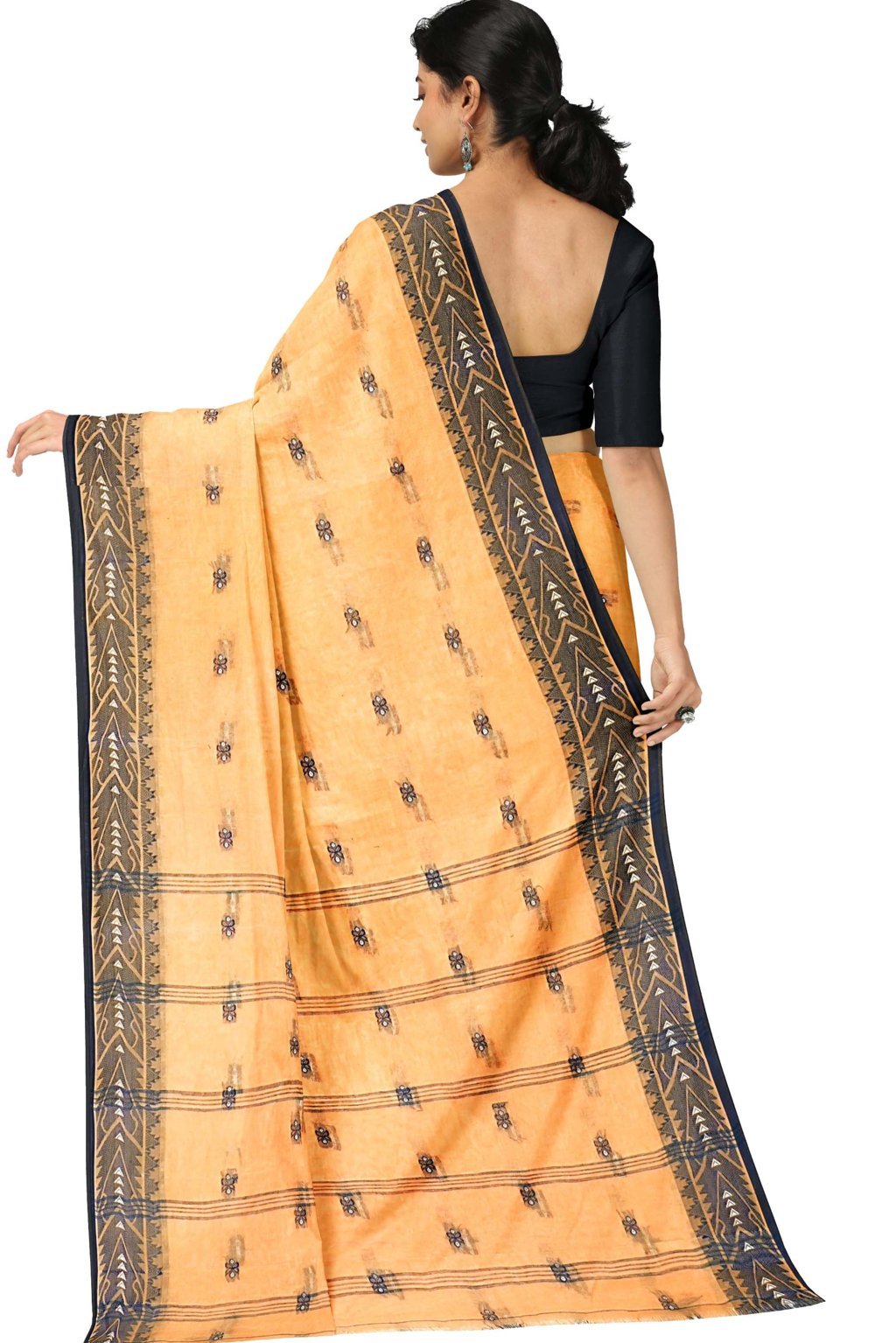 Brown Pure Cotton Urvi Tant Saree (1170)